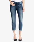 Jessica Simpson Forever Roll Cuffed Ripped Skinny Jeans