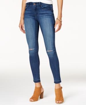 William Rast Ripped Released-hem Skinny Jeans
