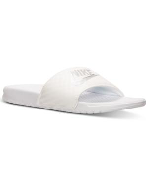 Nike Women's Benassi Just Do It Swoosh Slide Sandals From Finish Line