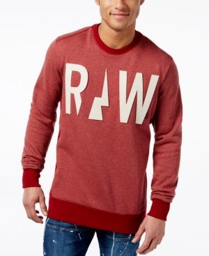 Gstar Men's Raw Two-tone Applique Logo Sweatshirt