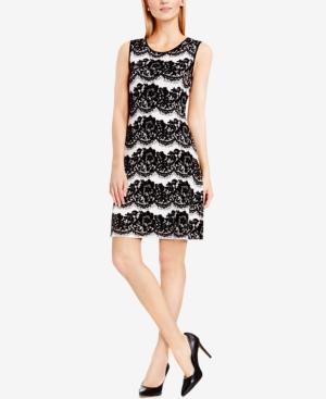 Vince Camuto Jacquard Lace Sweater Dress