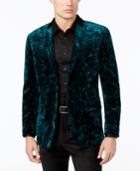 Inc International Concepts Men's Slim-fit Crushed Velvet Blazer, Created For Macy's