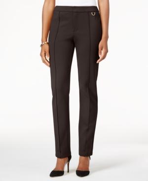 Charter Club Ponte Slim-leg Pants, Only At Macy's