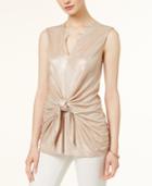Bar Iii Tie-front Top, Only At Macy's