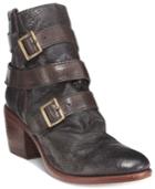 Kelsi Dagger Brooklyn Grand Buckle Block-heel Booties Women's Shoes