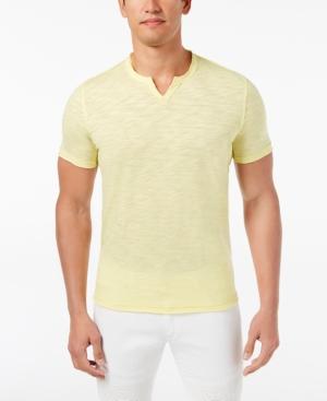 Inc International Concepts Men's Textured Split-neck T-shirt, Created For Macy's