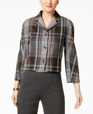 Tommy Hilfiger Cropped Plaid Jacket