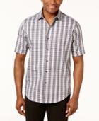 Tasso Elba Men's Check-print Shirt, Created For Macy's