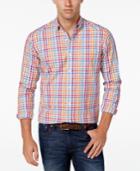 Club Room Men's Big And Tall Multi-check Long-sleeve Shirt