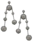 Kate Spade New York Pave Orb Mismatch Drop Earrings