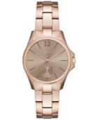 Dkny Women's Casual Case Rose Gold-tone Stainless Steel Bracelet Watch 36mm Ny2518