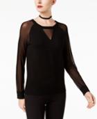 Inc International Concepts Illusion-sleeve Sweater, Created For Macy's