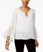 Thalia Sodi Bell-sleeve Keyhole Top, Only At Macy's