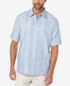 Cubavera Men's Pieced Stripe Short-sleeve Shirt