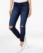 Celebrity Pink Juniors' Infinite Stretch Ripped & Rolled Skinny Jeans