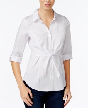 Bcx Juniors' Tie-front Blouse