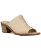 Nine West Rahima Stitched Block-heel Mules Women's Shoes