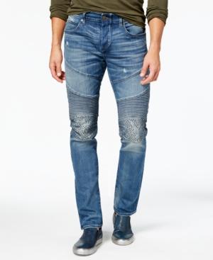 True Religion Men's Rocco Moto Stretch Jeans
