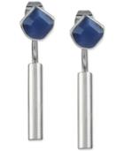 French Connection Silver-tone Bar Drop Earrings