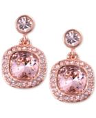 Givenchy Earrings, Rose Gold-tone Swarovski Light Pink Stone Drop Earrings