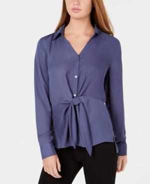 Bcx Juniors' High-low Tie-front Shirt