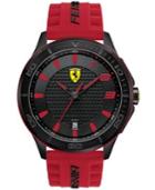 Scuderia Ferrari Men's Scuderia Red Silicone Strap Watch 48mm 830136