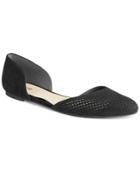 Bar Iii Luna Perforated Two-piece Flats, Only At Macy's Women's Shoes