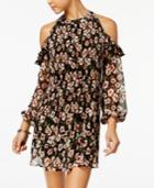 American Rag Juniors' Cold-shoulder Pleated Dress, Created For Macy's