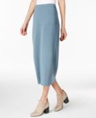 Eileen Fisher Silk-blend Pull-on Midi Skirt