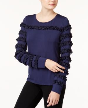 Maison Jules Ruffled-trim Top, Created For Macy's