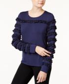 Maison Jules Ruffled-trim Top, Created For Macy's