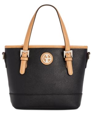 Giani Bernini Saffiano Mini Convertible Tote, Created For Macy's