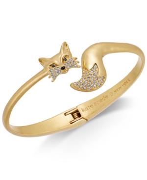 Kate Spade New York Gold-tone Pave Fox Cuff Bracelet
