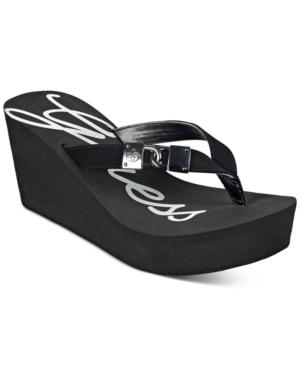 Guess Women's Sahari Platform Wedge Sandals Women's Shoes