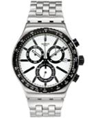 Swatch Unisex Swiss Chronograph Destination Rotterdam Stainless Steel Bracelet Watch 44mm Yvs416g