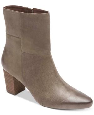 Rockport Women's Gail Patch Block Heel Booties Women's Shoes