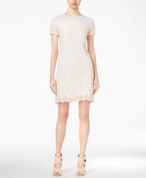 Maison Jules Lace-contrast Sheath Dress, Only At Macy's