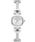 Dkny Women's City Link Stainless Steel Half-bangle Bracelet Watch 24mm, Created For Macy's
