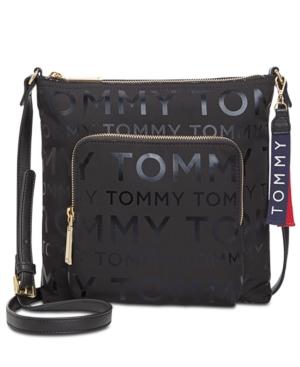 Tommy Hilfiger Rhodes Logo Nylon Messenger Crossbody