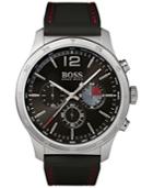 Boss Hugo Boss Men's Chronograph Professional Black Rubber Strap Watch 42mm