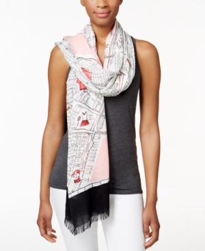 Kate Spade New York New York Map Stripe Oblong Scarf