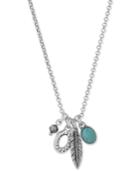 Lucky Brand Silver-tone Mini Charm Pendant Necklace