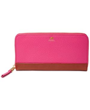 Fossil Mother's Day Leather Zip-around Wallet