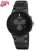 Citizen Men's Chronograph Eco-drive Axiom Black Ion-plated Stainless Steel Bracelet Watch 43mm At2245-57e