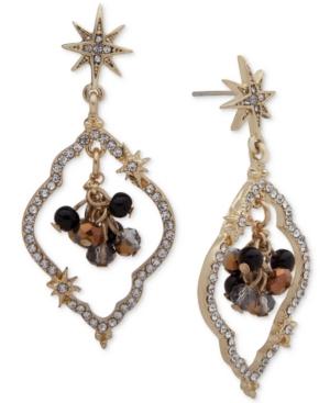 Lonna & Lilly Gold-tone Pave Shaky Orbital Drop Earrings