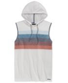 Univibe Men's Nautical Stripe Hooded Muscle T-shirt
