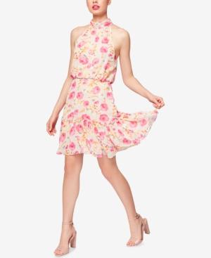 Betsey Johnson Floral-print Mock Neck Dress