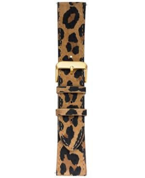 Voguestrap Smart Buddie Platinum Cheetah-print Leather Strap For 22mm Smart Watch