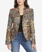 William Rast Bragg Luxe Floral-print Jacket