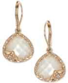 Lonna & Lilly Gold-tone Pave & Colored Stone Bee Drop Earrings